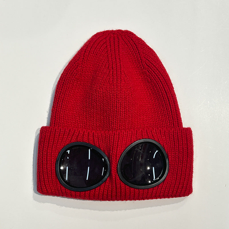 Wholesale Autumn Winter Windproof Glasses Knitted Hat Acrylic Knitted Hat